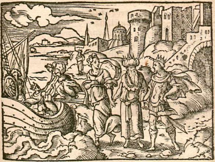 Tereus führet Philomelam hinweg