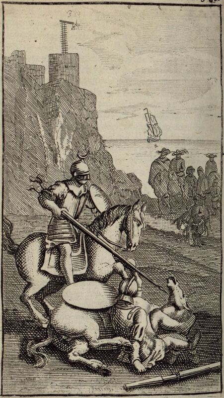 [Sansón Carrasco defeats Don Quixote]