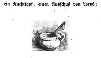 ein Nachttopf, einen Ausschu von Lords