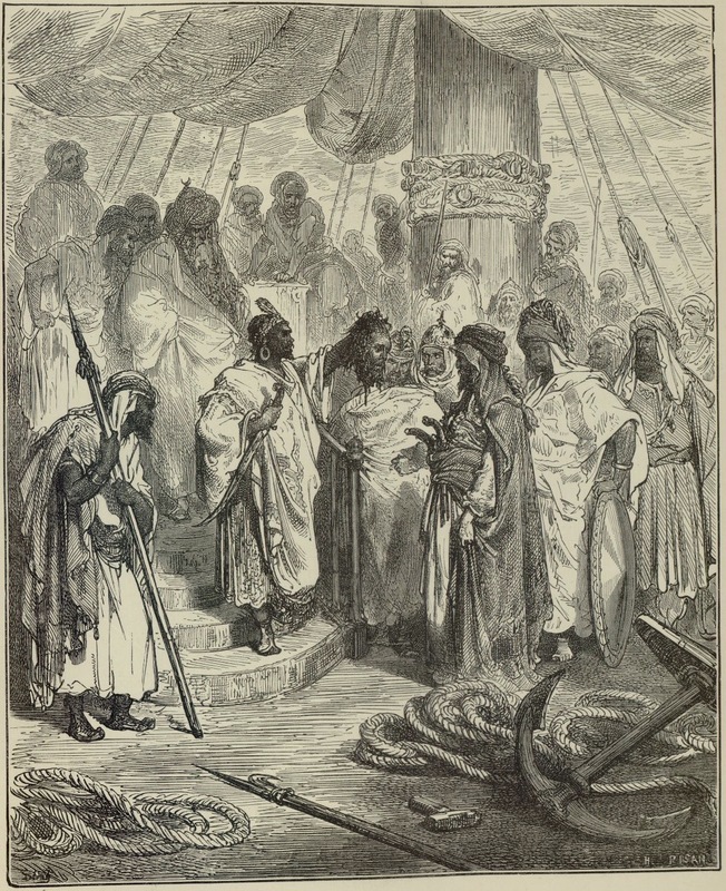 Les arabes lui tranchèrent la tête et la porterent au général de la flotte turque
