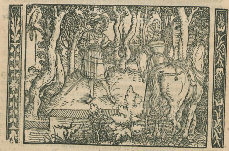 [Act I (First Illustration) – Calisto Encounters Melibea (Repeated)]