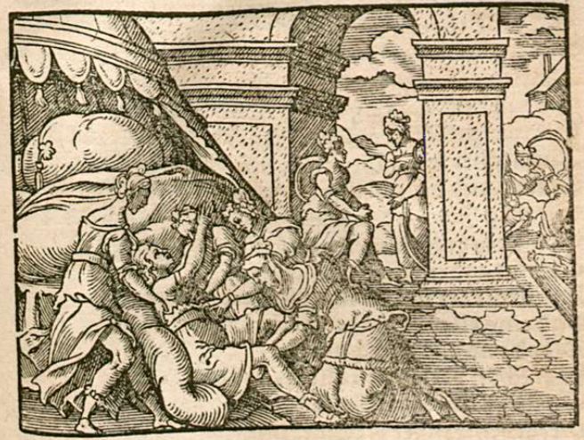 Alcmena gebiert Herculem