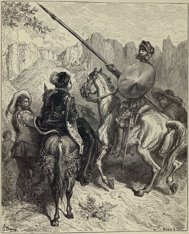Assez, assez, madame, s'écria Don Quichotte, faites tréve a vos louanges