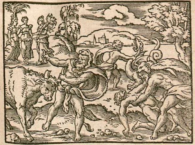 Hercules und Achelous