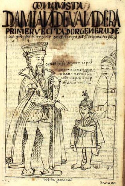 Damian de Vandera Primer Vecitador General de los Yndios Deste Rreyno, en el Tienpo del Senor Enperador y Rey
