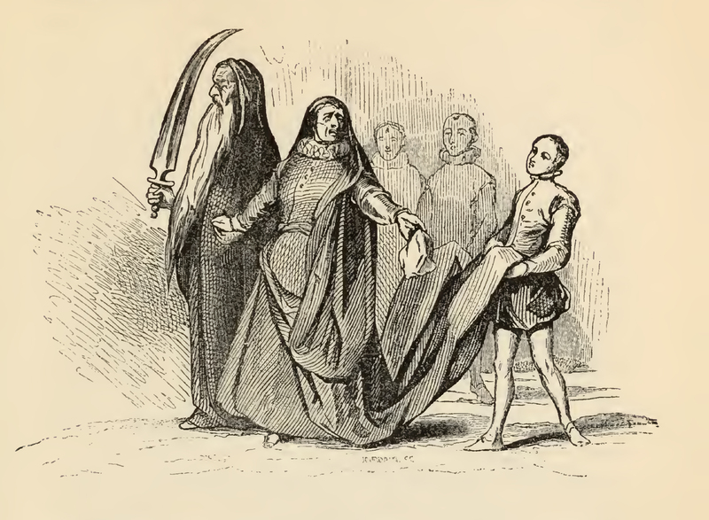 [The Countess Trifaldi of Three Skirts and Her Procession]