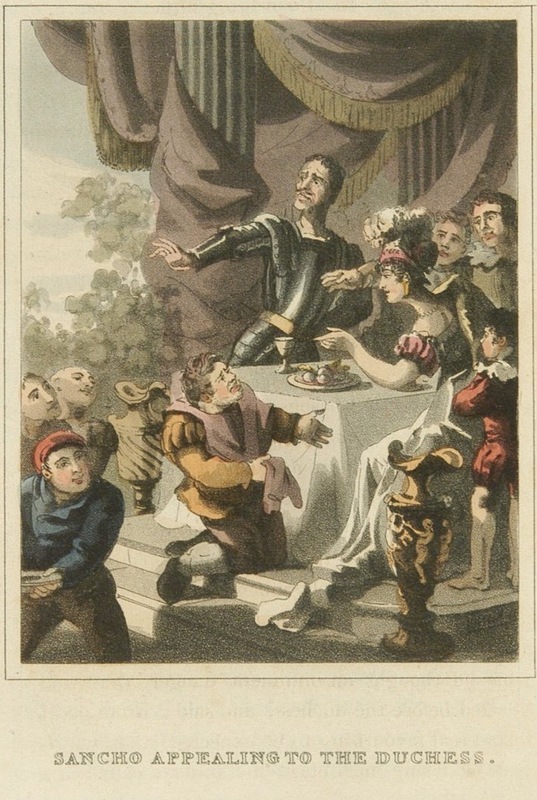 Sancho appealing to the duchess