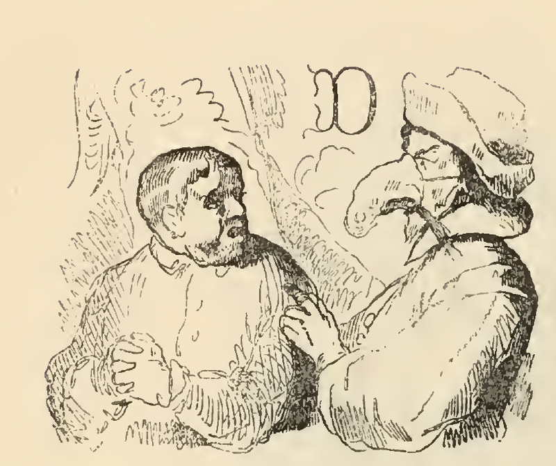 [Of How Sancho Was Frightened by the Squire of the Woods' Enlarged Nose]