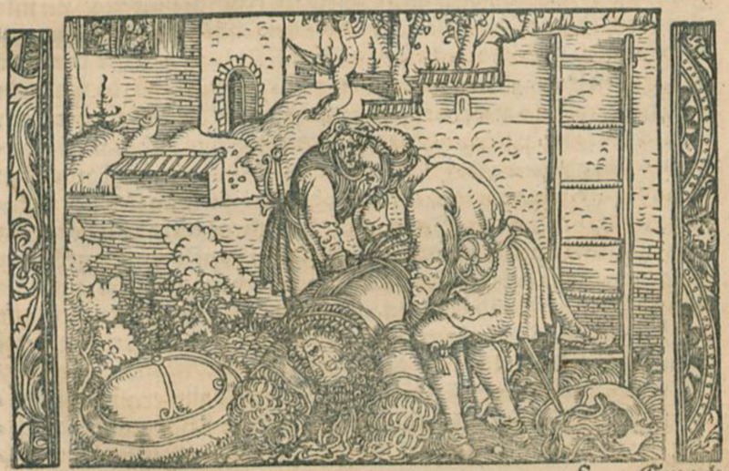 [Act XIX – Sosia and Tristan Lifting Calisto After He Has Fallen to His Death]