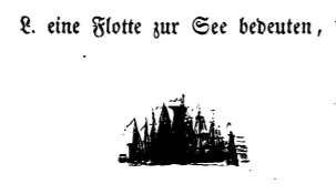 L. eine Flotte zur See bedeuten