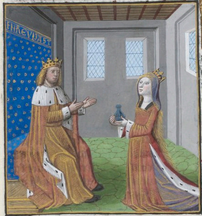 [Queen Nicaula of Ethiopia Presenting a Gift to King Solomon of Jerusalem]