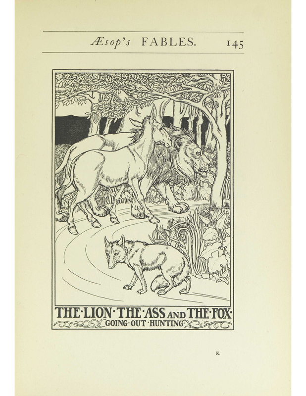 The Lion, The Ass, And The Fox Going Out Hunting