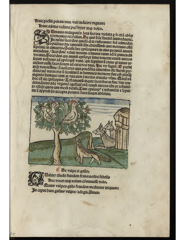 De vulpe et gallo
