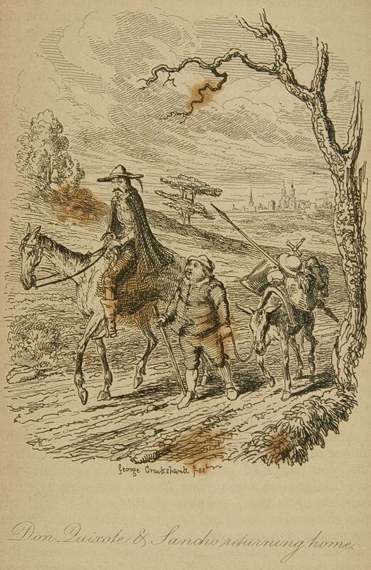 Don Quixote & Sancho returning home