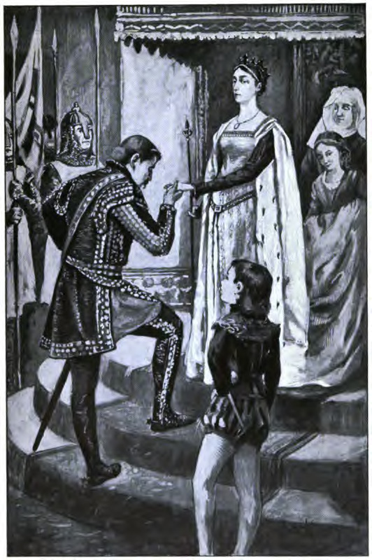 She greeted him Cordially