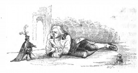 [Gulliver and the Emperor of Lilliput in conversation]