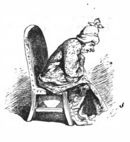 [a man sits on a chamber pot]