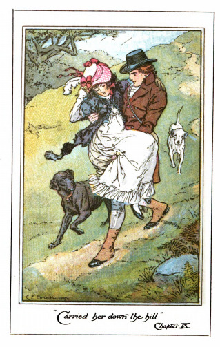 Carried her down the hill