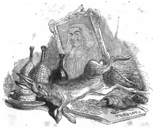 [depiction of the corruption of English Legal system]