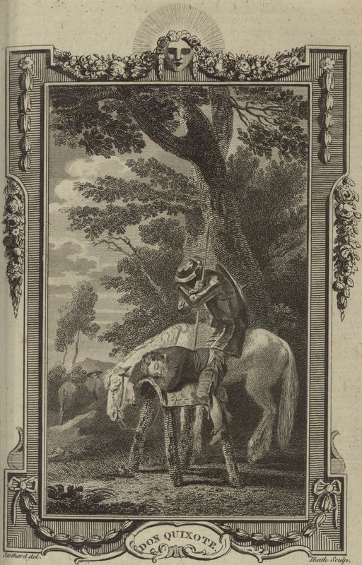 [Ginés de Pasamonte steals Sancho Panza's donkey]