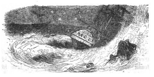 [Gulliver’s ship is shipwrecked]