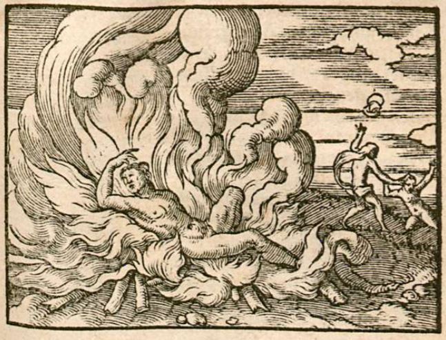 Lychas wirdt ins wasser gestürßt