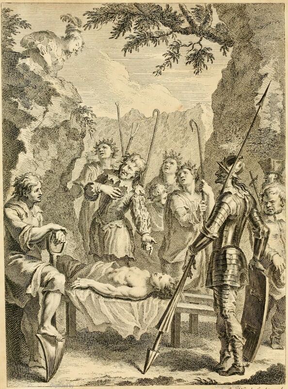 [Grisóstomo's burial and Marcela's appearance]