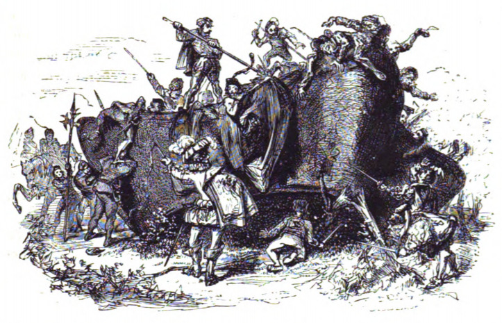 [Lilliputians discover Gulliver’s Hat]