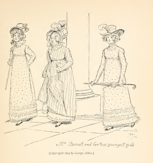 Mrs. Bennet and her two youngest girls