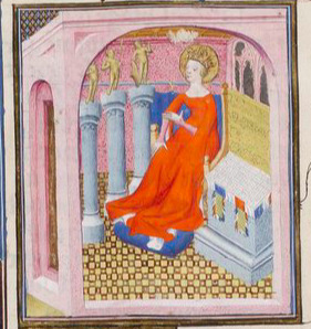 La déesse honorée dans un temple