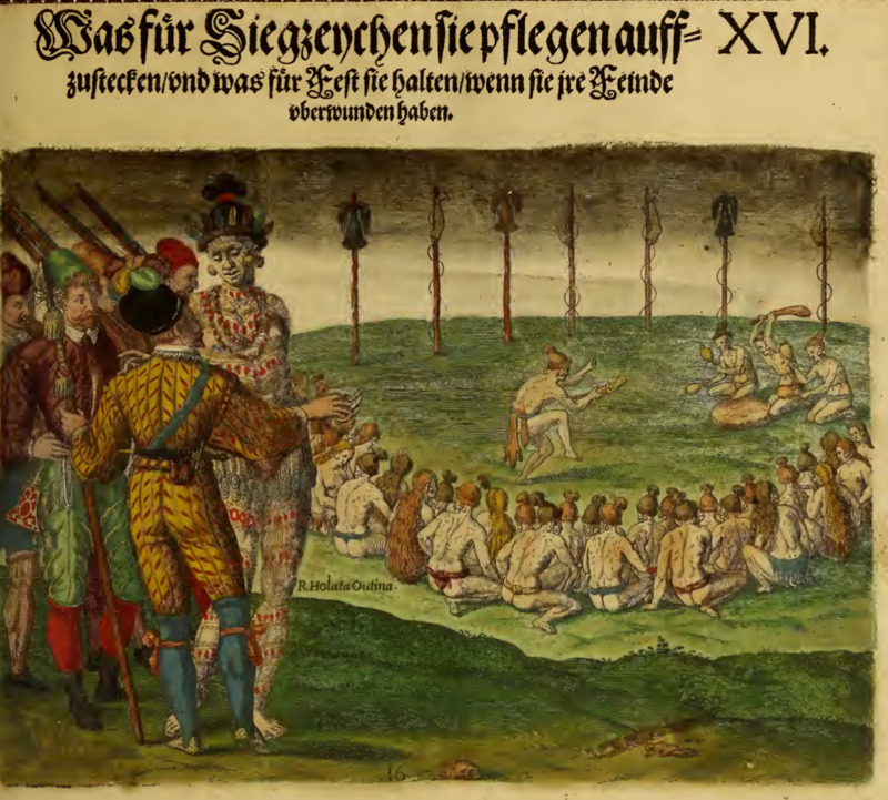 Was für Siegzenchen sie pflegen auffzustecken, und was für Fest sie halten, wenn sie ire Feinde oberwunden haben. XVI.