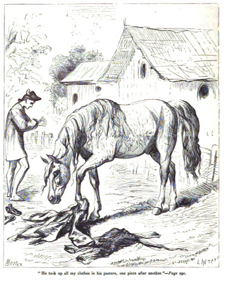 “He took up all my clothes in his pastern, one piece after another.” - Page 291