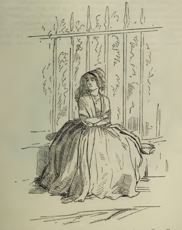 [Amelia Seated by the Garden]