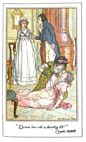 “Drove her into a fainting fit”