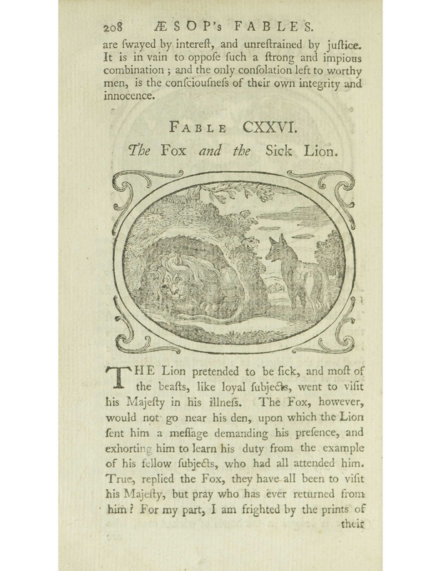 The Fox and Sick Lion