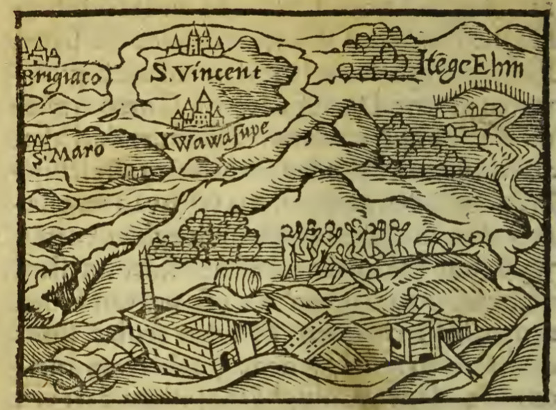 [Europeans are shipwrecked near coastal settlements]