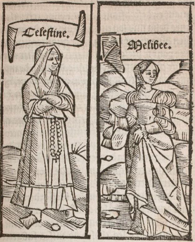 [Act X (Mislabeled as ‘Septiesme Acte’/Seventh Act) – Celestina and Melibea]