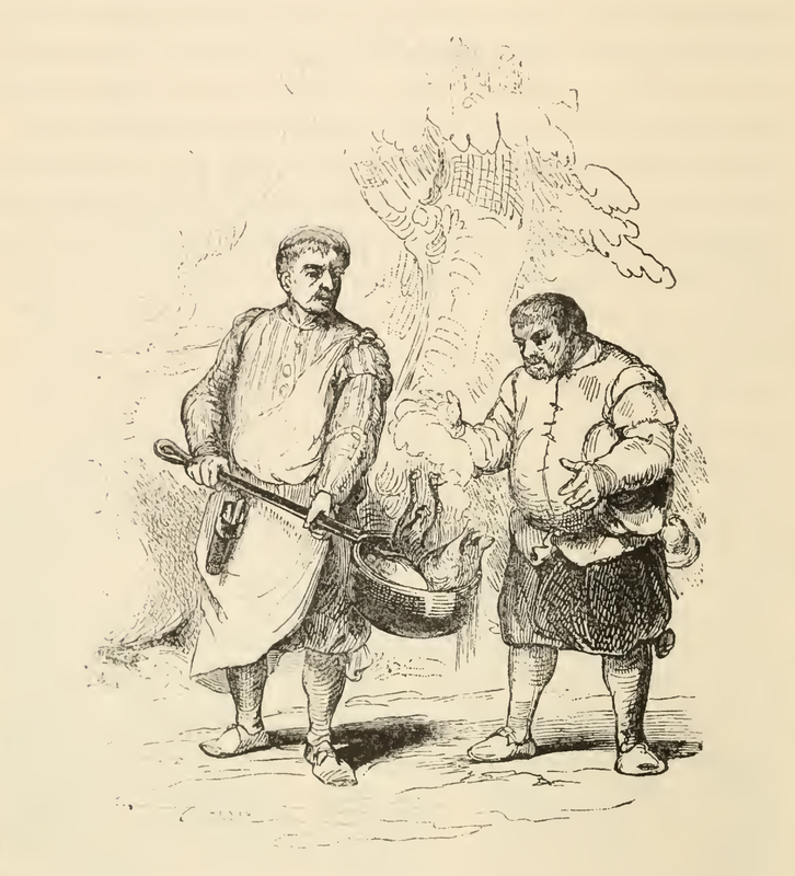 [Of How a Cook Gave Sancho Two Geese From a Pot]