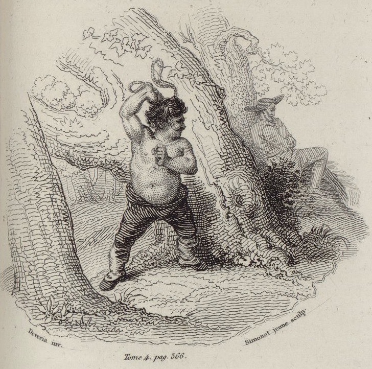 [Sancho Panza whips himself]