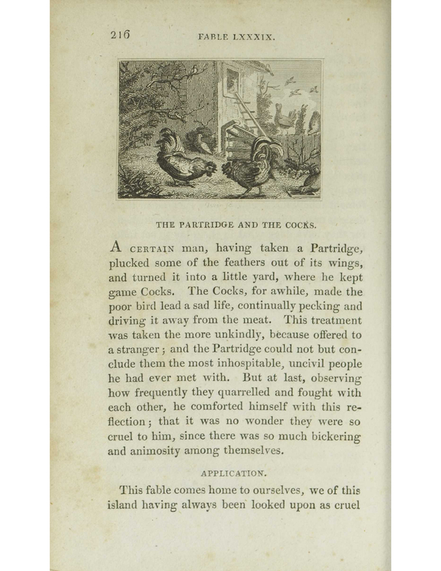 The Partridge and the Cocks
