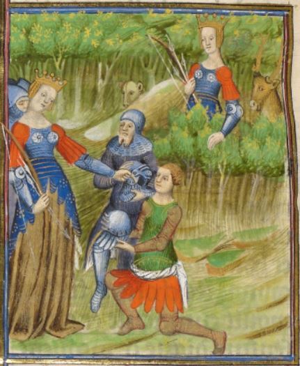Cy sensuit histoire de cenobie royne des palumirienes