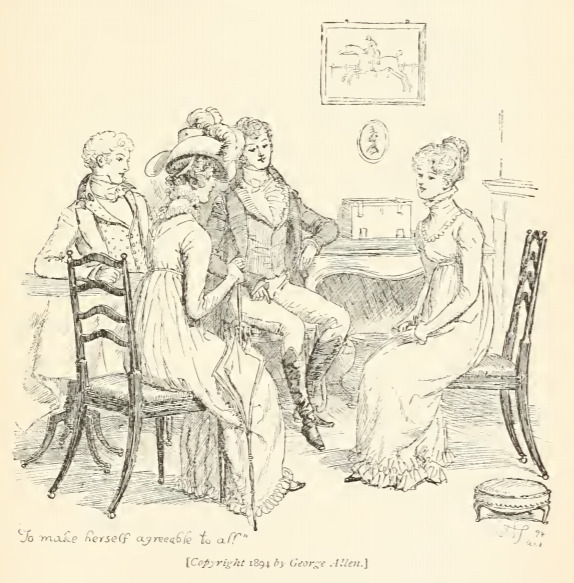 To make herself agreeable to all