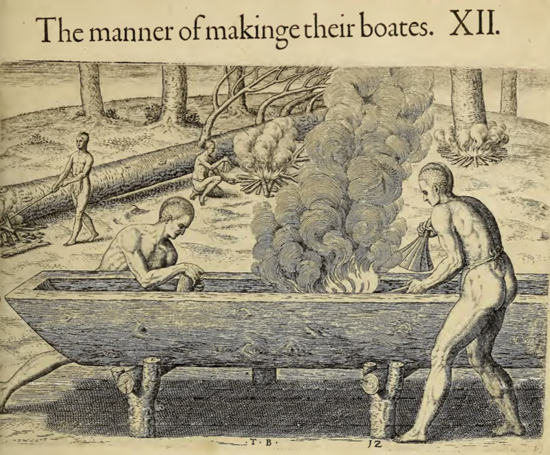 The manner of makinge their boates. XII.