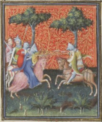 Cy apres sensuit hystoire de orithie et anthiope royne des amazones, cest des femmes bataillerelles