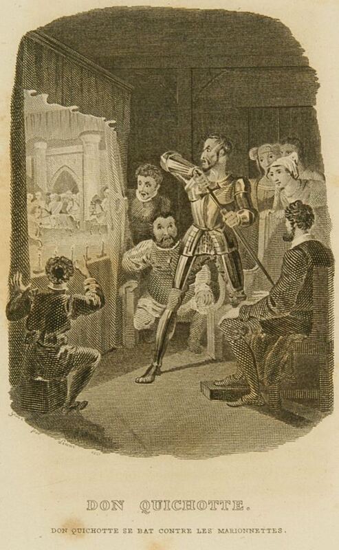 Don Quichotte se bat contre les marionettes