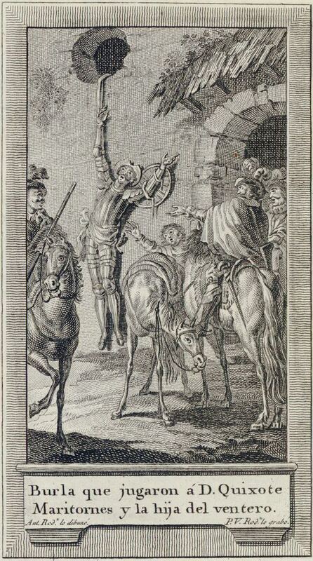 Burla que jugaron á D. Quixote Maritornes y la hija del ventero