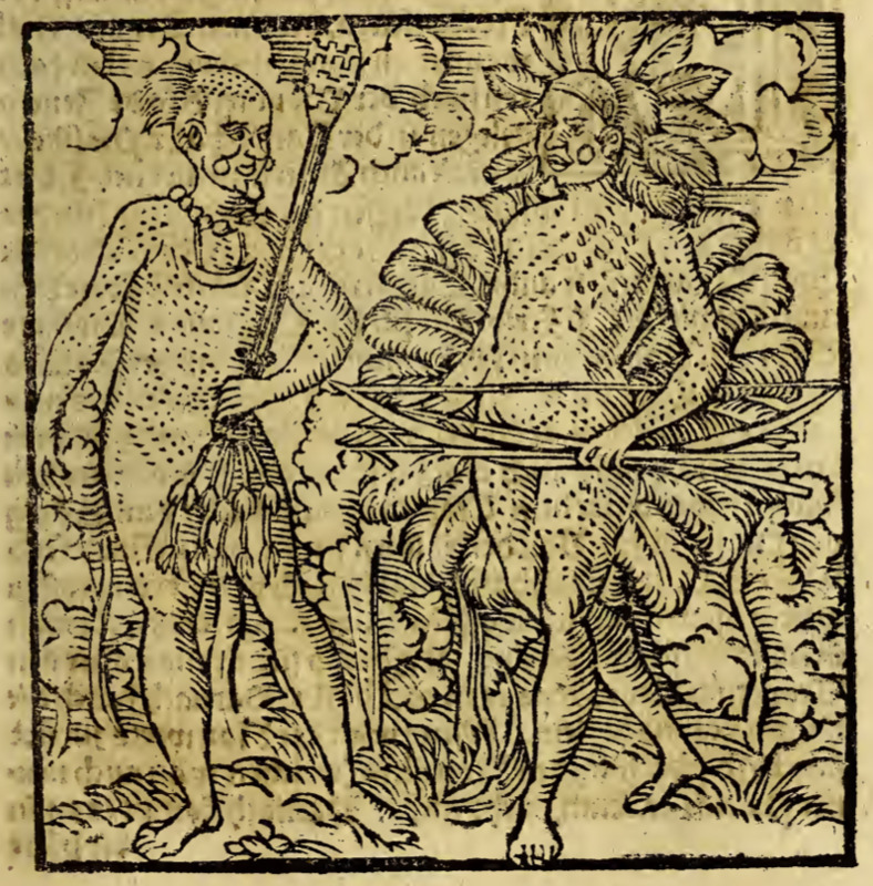 [Two Tupinambá men]