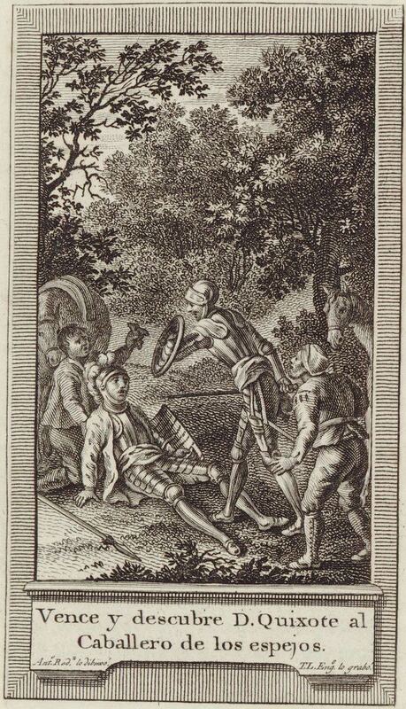 Vence y descubre D. Quixote al Caballero de los espejos