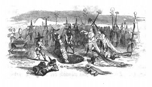 [Depiction of how the Lilliputians bury their dead]
