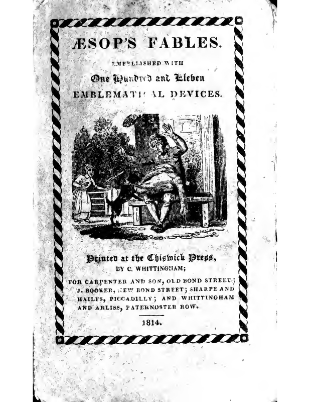 Aesop's Fables. Embellised With One Hundred and Eleven Emblematical Devices